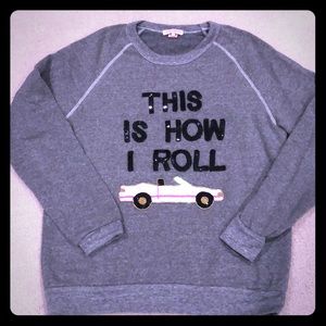 Chic and fun sweatshirt- size L